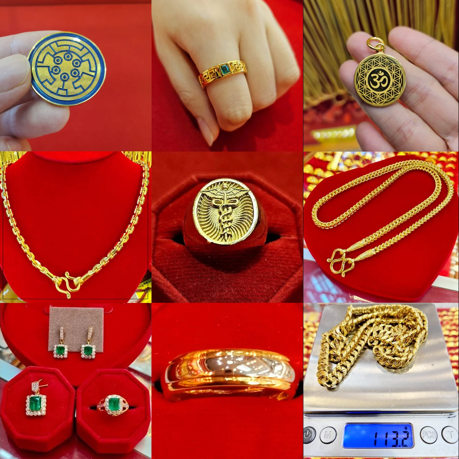 Exquisite Authentic Thai Gold Jewelry